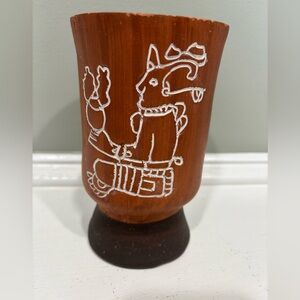 VTG Leopoldo de Mexico Aztec Priest Goblet
